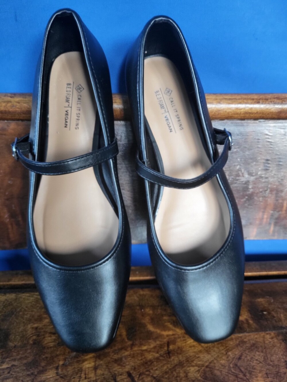 Call It Spring Size 8 Janeyy Mary Jane Ballerina Flats Black